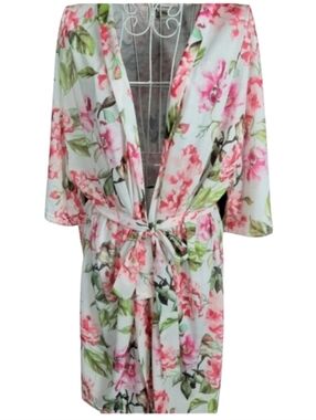 Show Me Your Mumu Brie Floral Wrap Robe Coverup SZ O/S
